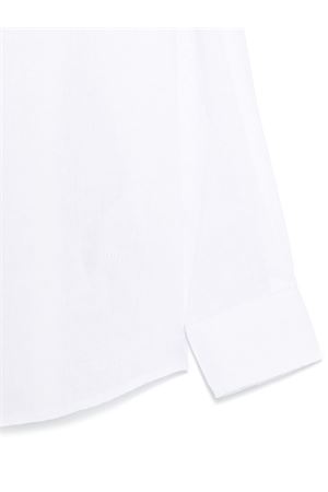 white linen shirt PAOLO PECORA KIDS | PP4042GESSO